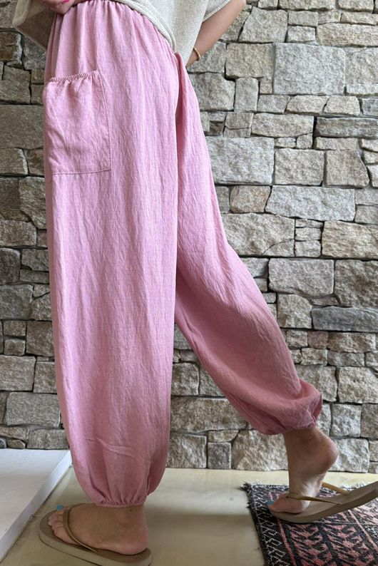 Basso Shirring Balloon Pant Rose